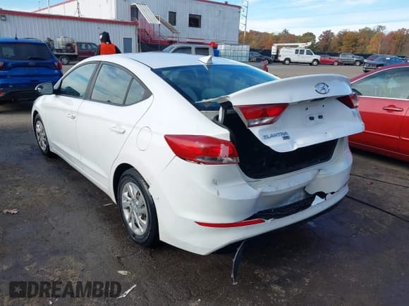 ✅ 2017 Hyundai Elantra SE • VIN: 5NPD74LF7HH100969 • Lot: 43527288. Listed on IAAI with 164,887 mi. Free auction sales archive from the USA and detailed vehicle history report at DreamBid. Image 3.