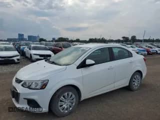 2018 Chevrolet Sonic LS with VIN 1G1JB5SH2J4130072, listed as a Copart auction lot 80627085 with 48,446 mi miles and Salvage title. Bid and sale history available at DreamBid. Image 1.