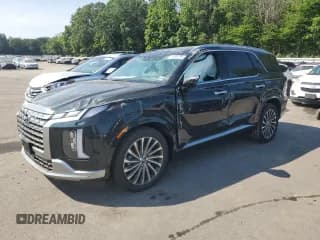 ✅ 2025 Hyundai Palisade Calligraphy • VIN: KM8R7DGE9SU853662 • Лот: 65620135. Опубликован ранее на Copart с пробегом 1 655 миль. Бесплатный доступ к архиву аукционных продаж из США и подробный отчёт об истории автомобиля на DreamBid. Изображение 1.