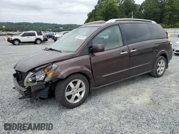 ✅ 2007 Nissan Quest SE • VIN: 5N1BV28U27N135311 • Lot: 68957395. Listed on Copart with 157,734 mi. Free auction sales archive from the USA and detailed vehicle history report at DreamBid. Image 1.