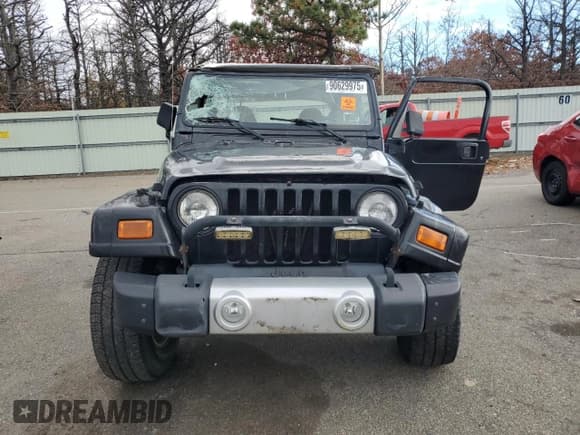 ✅ 2002 Jeep Wrangler Sahara • VIN: 1J4FA59S12P761276 • Lot: 90629975. Listed on Copart with 160,977 mi. Free auction sales archive from the USA and detailed vehicle history report at DreamBid. Image 5.