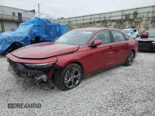 2025 Honda Accord EX-L с VIN 1HGCY2F60SA057729, выставлен на аукционе Copart как лот 69923875 с пробегом 1 591 миль миль и Списание • Salvage title. История ставок и продаж доступна на DreamBid. Изображение 1.