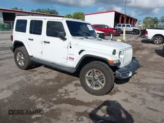 ✅ 2021 Jeep Wrangler Unlimited Sahara • VIN: 1C4HJXEN9MW506930 • Lot: 42571985. Listed on IAAI with 39,031 mi. Free auction sales archive from the USA and detailed vehicle history report at DreamBid. Image 1.
