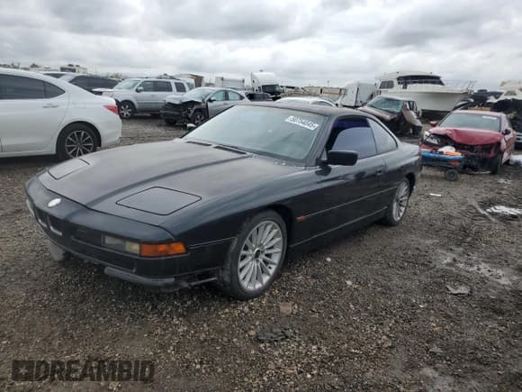 ✅ 1995 BMW 8 Series • VIN: WBAEF6325SCC90631 • Lot: 50754045. Listed on Copart with 72,456 mi. Free auction sales archive from the USA and detailed vehicle history report at DreamBid. Image 1.