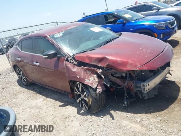 ✅ 2016 Nissan Maxima Platinum • VIN: 1N4AA6AP9GC401707 • Lot: 42760679. Listed on IAAI with 161,662 mi. Free auction sales archive from the USA and detailed vehicle history report at DreamBid. Image 1.