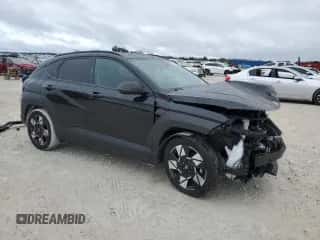 2024 Hyundai Kona SEL with VIN KM8HB3AB6RU102757, listed as a Copart auction lot 41780085 with 12,239 mi miles and Non repairable. Bid and sale history available at DreamBid. Image 4.