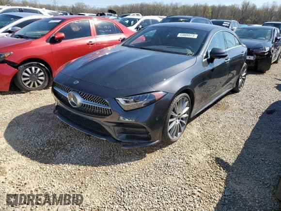 ✅ 2021 Mercedes-Benz CLS 450 • VIN: W1K2J5JB9MA094775 • Лот: 43806573. Опубликован ранее на Copart с пробегом 15 375 миль. Бесплатный доступ к архиву аукционных продаж из США и подробный отчёт об истории автомобиля на DreamBid. Изображение 1.