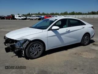 ✅ 2025 Hyundai Elantra Blue • VIN: KMHLM4DJ3SU140336 • Lot: 65448355. Listed on Copart with 7,093 mi. Free auction sales archive from the USA and detailed vehicle history report at DreamBid. Image 1.