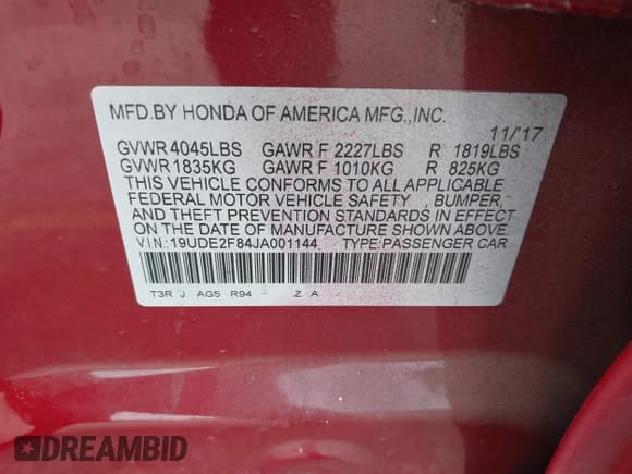 ✅ 2018 Acura ILX Premium • VIN: 19UDE2F84JA001144 • Lot: 41390080. Wystawiony na IAAI z przebiegiem 119 364 mil. Bezpłatny archiwum sprzedaży aukcyjnych z USA i szczegółowy raport historii pojazdu na DreamBid. Zdjęcie 9.