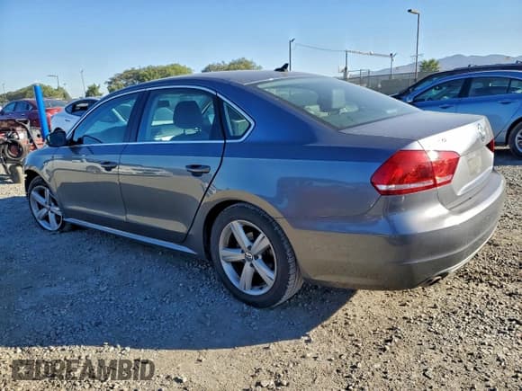 ✅ 2013 Volkswagen Passat SE • VIN: 1VWBP7A34DC060368 • Lot: 95981715. Listed on Copart with 254,020 mi. Free auction sales archive from the USA and detailed vehicle history report at DreamBid. Image 2.