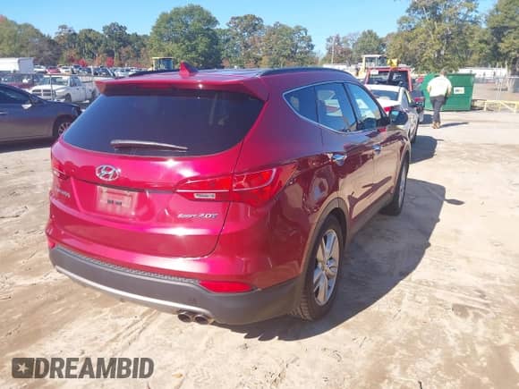 2014 Hyundai Santa Fe z VIN 5XYZU3LA0EG213405, wystawiony jako IAAI lot #43601126 z przebiegiem 171 331 mil mil oraz . Historia ofert i sprzedaży dostępna na DreamBid. Obrazek 4.