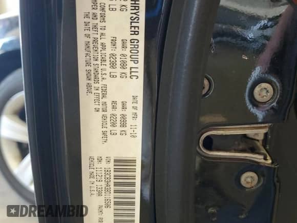 2011 Dodge Caliber Mainstreet с VIN 1B3CB3HA3BD116506, выставлен на аукционе Copart как лот 77810094 с пробегом 142 555 миль миль и Списание • Salvage title. История ставок и продаж доступна на DreamBid. Изображение 12.