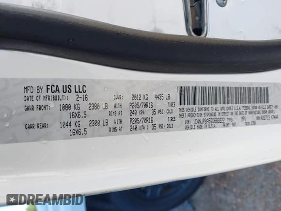 ✅ 2016 Jeep Patriot Sport • VIN: 1C4NJPBA5GD683222 • Lot: 43317735. Listed on IAAI with 153,186 mi. Free auction sales archive from the USA and detailed vehicle history report at DreamBid. Image 9.