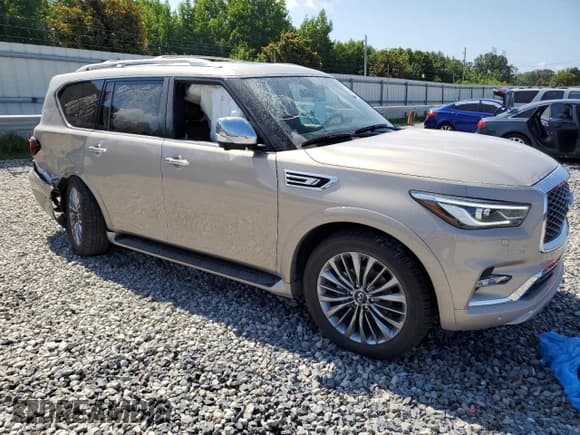 ✅ 2021 Infiniti QX80 Sensory • VIN: JN8AZ2BE6M9271410 • Lot: 64776865. Listed on Copart with 18,724 mi. Free auction sales archive from the USA and detailed vehicle history report at DreamBid. Image 4.