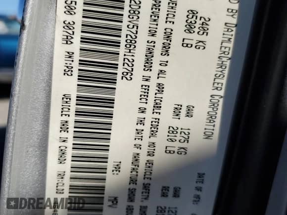 2006 Dodge Magnum R/T with VIN 2D8GV57286H122762, listed as a Copart auction lot 83399984 with 200,443 mi miles and Salvage title. Bid and sale history available at DreamBid. Image 14.