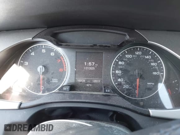 ✅ 2012 Audi A4 Premium Plus • VIN: WAUEFAFL3CN020680 • Lot: 41385956. Listed on IAAI with 160,034 mi. Free auction sales archive from the USA and detailed vehicle history report at DreamBid. Image 7.