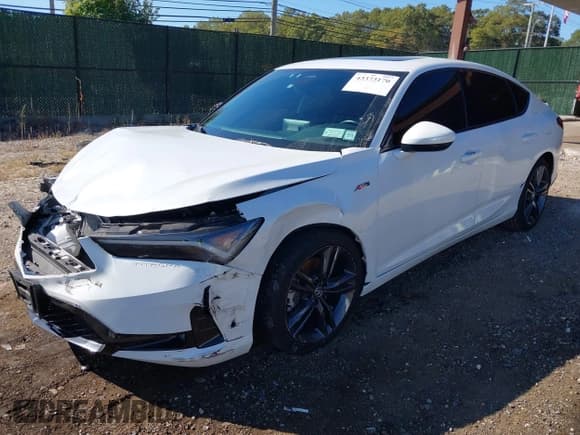 ✅ 2023 Acura Integra w/A-Spec Package • VIN: 19UDE4H32PA018546 • Lot: 43373170. Listed on IAAI with 10,895 mi. Free auction sales archive from the USA and detailed vehicle history report at DreamBid. Image 2.