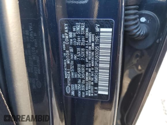 ✅ 2023 Hyundai Palisade SEL • VIN: KM8R24GE0PU583095 • Лот: 89251385. Опубликован ранее на Copart с пробегом 29 699 миль. Бесплатный доступ к архиву аукционных продаж из США и подробный отчёт об истории автомобиля на DreamBid. Изображение 14.