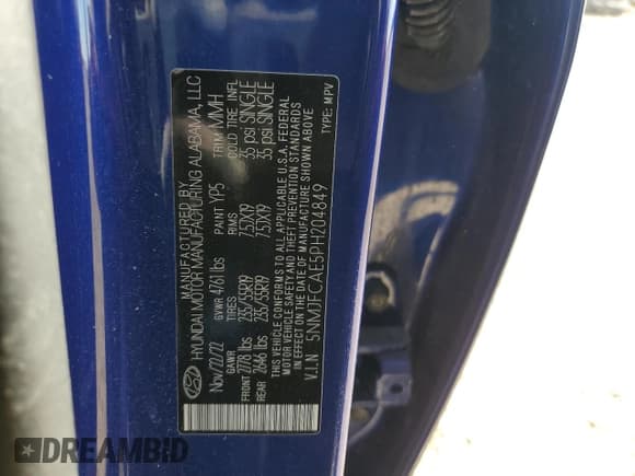 ✅ 2023 Hyundai Tucson SEL • VIN: 5NMJFCAE5PH204849 • Lot: 75416314. Wystawiony na Copart z przebiegiem 21 300 mil. Bezpłatny archiwum sprzedaży aukcyjnych z USA i szczegółowy raport historii pojazdu na DreamBid. Zdjęcie 12.