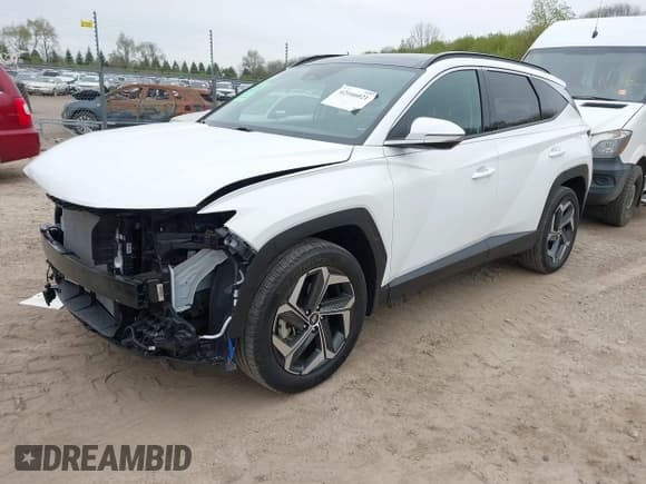 ✅ 2023 Hyundai Tucson Limited • VIN: 5NMJECAE1PH250973 • Lot: 42166021. Listed on IAAI with 34,399 mi. Free auction sales archive from the USA and detailed vehicle history report at DreamBid. Image 2.