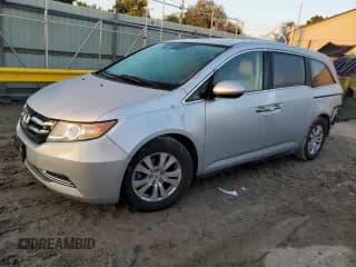 ✅ 2014 Honda Odyssey EX-L • VIN: 5FNRL5H63EB117259 • Lot: 86290755. Listed on Copart with 108,893 mi. Free auction sales archive from the USA and detailed vehicle history report at DreamBid. Image 1.