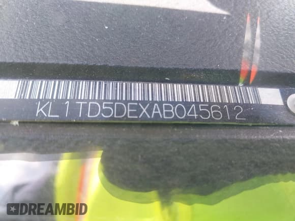 ✅ 2010 Chevrolet Aveo 1LT • VIN: KL1TD5DEXAB045612 • Lot: 39092738. Wystawiony na IAAI z przebiegiem Nie podano. Bezpłatny archiwum sprzedaży aukcyjnych z USA i szczegółowy raport historii pojazdu na DreamBid. Zdjęcie 9.
