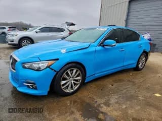 ✅ 2014 Infiniti Q50 Premium • VIN: JN1BV7AP3EM678047 • Lot: 94829895. Listed on Copart with 185,738 mi. Free auction sales archive from the USA and detailed vehicle history report at DreamBid. Image 1.