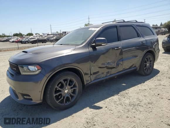 2018 Dodge Durango R/T with VIN 1C4SDJCT4JC269367, listed as a Copart auction lot 64676495 with 79,893 mi miles and Salvage title. Bid and sale history available at DreamBid. Image 1.