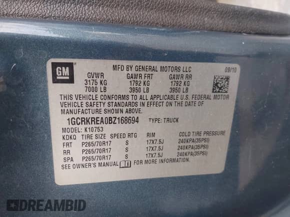 ✅ 2011 Chevrolet Silverado 1500 LS • VIN: 1GCRKREA0BZ168694 • Lot: 42818631. Wystawiony na IAAI z przebiegiem 405 702 mil mil. Skorzystaj z bezpłatnego archiwum sprzedaży aukcyjnych z USA i zobacz szczegółowy raport historii pojazdu na DreamBid. Zdjęcie 9.