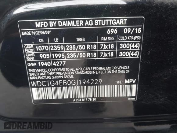 ✅ 2016 Mercedes-Benz GLA 250 • VIN: WDCTG4EB0GJ194229 • Lot: 43522805. Wystawiony na IAAI z przebiegiem 83 060 mil. Bezpłatny archiwum sprzedaży aukcyjnych z USA i szczegółowy raport historii pojazdu na DreamBid. Zdjęcie 9.