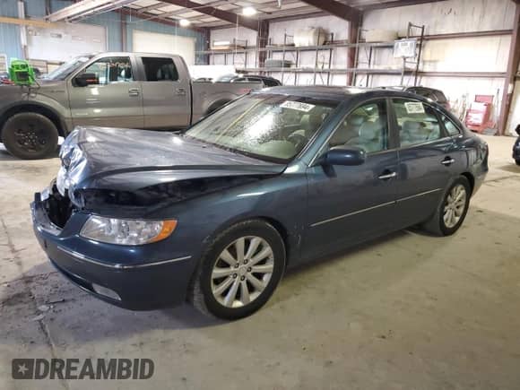 2009 Hyundai Azera GLS с VIN KMHFC46D89A349297, выставлен на аукционе Copart как лот 85777694 с пробегом 103 647 миль миль и Списание • Salvage title. История ставок и продаж доступна на DreamBid. Изображение 1.