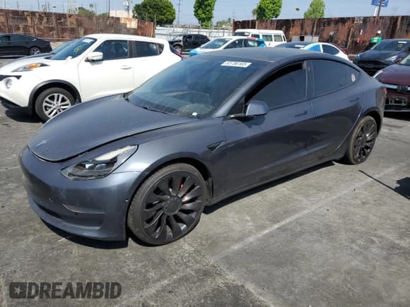 ✅ 2021 Tesla Model 3 Performance • VIN: 5YJ3E1EC4MF076254 • Lot: 53736165. Wystawiony na Copart z przebiegiem 45 953 mil. Bezpłatny archiwum sprzedaży aukcyjnych z USA i szczegółowy raport historii pojazdu na DreamBid. Zdjęcie 1.