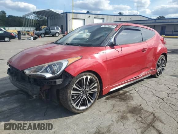 2016 Hyundai Veloster Turbo z VIN KMHTC6AE7GU256653, wystawiony jako Copart lot #86225085 z przebiegiem 100 616 mil mil oraz Szkoda całkowita • Salvage title. Historia ofert i sprzedaży dostępna na DreamBid. Obrazek 1.