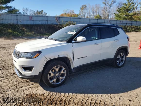 ✅ 2018 Jeep Compass Limited • VIN: 3C4NJDCB7JT135651 • Lot: 89847275. Listed on Copart with 278,153 mi. Free auction sales archive from the USA and detailed vehicle history report at DreamBid. Image 1.