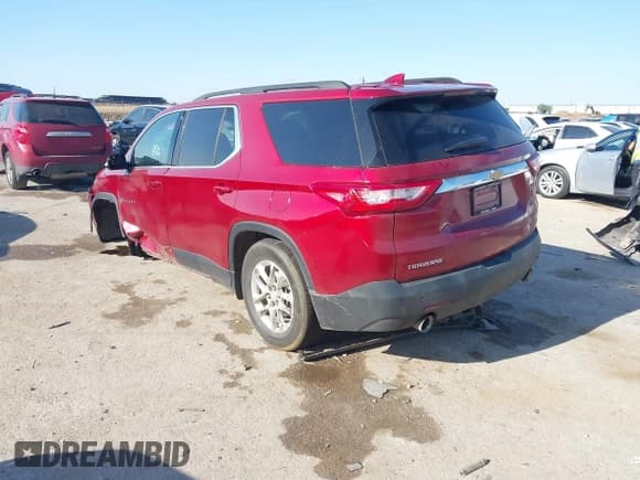 ✅ 2020 Chevrolet Traverse LT Cloth • VIN: 1GNERGKW9LJ309932 • Lot: 42022930. Listed on IAAI with 113,753 mi. Free auction sales archive from the USA and detailed vehicle history report at DreamBid. Image 3.