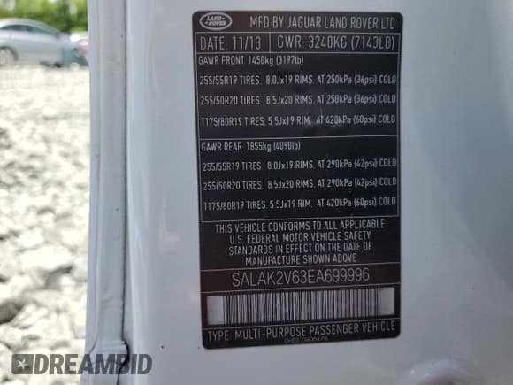 ✅ 2014 Land Rover LR4 Lux • VIN: SALAK2V63EA699996 • Лот: 57670115. Опубликован ранее на Copart с пробегом 95 656 миль. Бесплатный доступ к архиву аукционных продаж из США и подробный отчёт об истории автомобиля на DreamBid. Изображение 14.