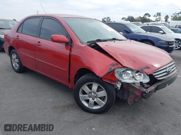✅ 2003 Toyota Corolla CE • VIN: JTDBR32E530031838 • Lot: 43693158. Listed on IAAI with 207,795 mi. Free auction sales archive from the USA and detailed vehicle history report at DreamBid. Image 1.
