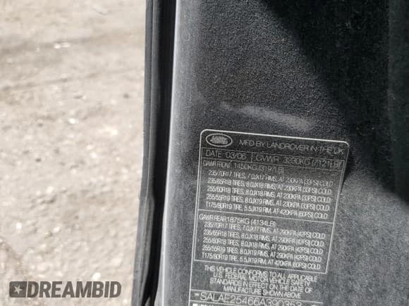 ✅ 2006 Land Rover LR3 SE • VIN: SALAE25466A390353 • Lot: 65424854. Wystawiony na Copart z przebiegiem Nie podano. Bezpłatny archiwum sprzedaży aukcyjnych z USA i szczegółowy raport historii pojazdu na DreamBid. Zdjęcie 12.