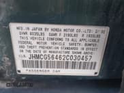 ✅ 2002 Honda Accord LX • VIN: JHMCG56462C030457 • Lot: 42082548. Listed on IAAI with 254,994 mi. Free auction sales archive from the USA and detailed vehicle history report at DreamBid. Image 9.