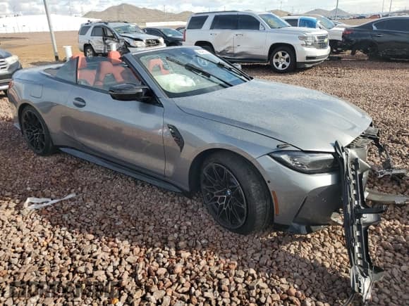 ✅ 2022 BMW M4 Competition xDrive • VIN: WBS33BA07NCJ47378 • Lot: 38846674. Listed on Copart with Not provided. Free auction sales archive from the USA and detailed vehicle history report at DreamBid. Image 4.