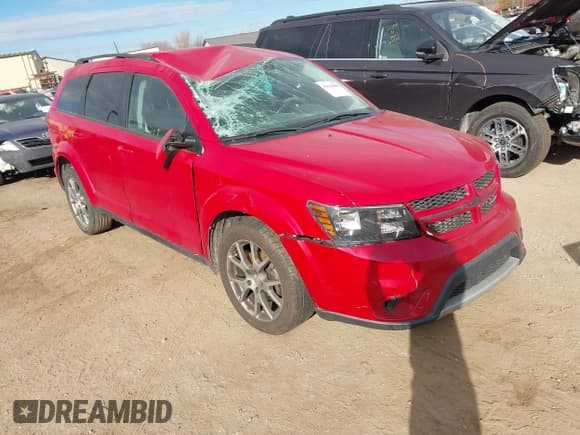 ✅ 2017 Dodge Journey GT • VIN: 3C4PDCEG9HT705274 • Lot: 43616088. Listed on IAAI with 73,252 mi. Free auction sales archive from the USA and detailed vehicle history report at DreamBid. Image 1.