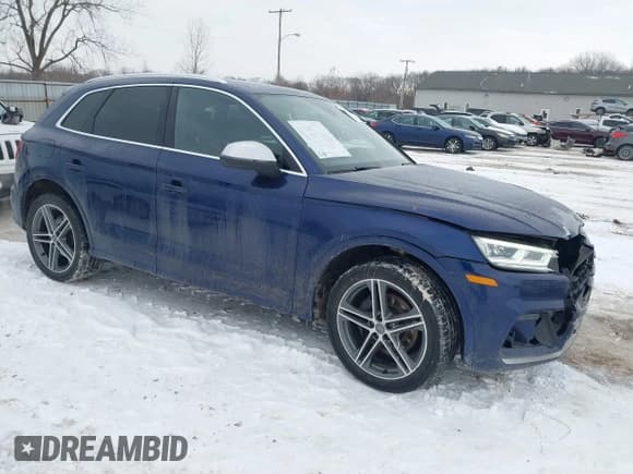 ✅ 2019 Audi SQ5 Premium • VIN: WA1A4AFY5K2026154 • Lot: 41318583. Listed on IAAI with 86,682 mi. Free auction sales archive from the USA and detailed vehicle history report at DreamBid. Image 1.