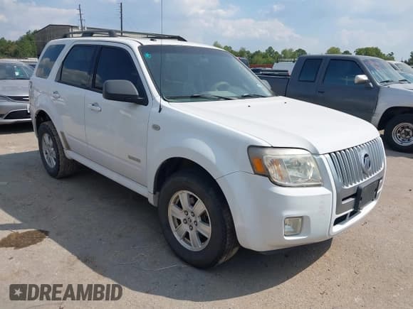 ✅ 2008 Mercury Mariner • VIN: 4M2CU81178KJ26633 • Lot: 43337809. Listed on IAAI with 180,972 mi. Free auction sales archive from the USA and detailed vehicle history report at DreamBid. Image 1.