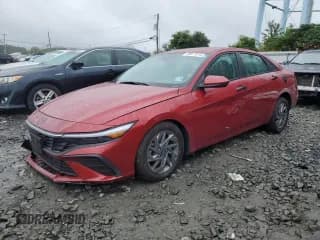 ✅ 2024 Hyundai Elantra Blue • VIN: KMHLM4DJ7RU094178 • Lot: 69817015. Listed on Copart with 19,248 mi. Free auction sales archive from the USA and detailed vehicle history report at DreamBid. Image 1.