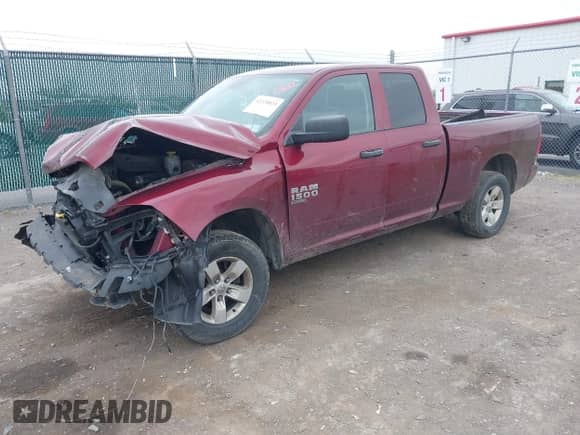 2019 Ram 1500 Tradesman with VIN 1C6RR7FG7KS501699, listed as a IAAI auction lot 42220021 with 92,433 mi miles and . Bid and sale history available at DreamBid. Image 2.