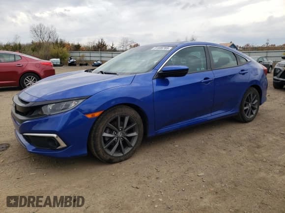 ✅ 2021 Honda Civic EX • VIN: 19XFC1F32ME004525 • Лот: 91608705. Опубликован ранее на Copart с пробегом 69 124 миль. Бесплатный доступ к архиву аукционных продаж из США и подробный отчёт об истории автомобиля на DreamBid. Изображение 1.