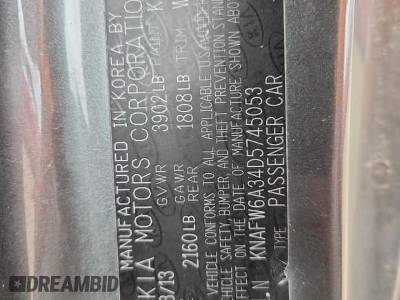 ✅ 2013 Kia Forte SX • VIN: KNAFW6A34D5745053 • Lot: 81821155. Wystawiony na Copart z przebiegiem 124 592 mil. Bezpłatny archiwum sprzedaży aukcyjnych z USA i szczegółowy raport historii pojazdu na DreamBid. Zdjęcie 13.