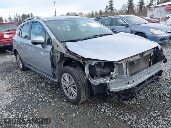 ✅ 2017 Subaru Impreza Premium • VIN: 4S3GTAD61H3733503 • Lot: 43653556. Listed on IAAI with 63,505 mi. Free auction sales archive from the USA and detailed vehicle history report at DreamBid. Image 1.