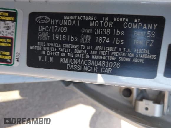 ✅ 2010 Hyundai Accent GLS • VIN: KMHCN4AC3AU481026 • Лот: 42742096. Опубликован ранее на IAAI с пробегом 138 297 миль. Бесплатный доступ к архиву аукционных продаж из США и подробный отчёт об истории автомобиля на DreamBid. Изображение 9.