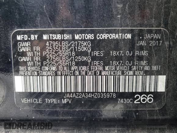 2017 Mitsubishi Outlander ES с VIN JA4AZ2A34HZ035978, выставлен на аукционе Copart как лот 86443085 с пробегом 135 325 миль миль и Чистый • Clean title. История ставок и продаж доступна на DreamBid. Изображение 13.